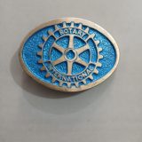 Rotary International vintage belt buckle – front view