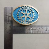 Rotary International vintage belt buckle – with ruler for size
