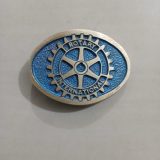Rotary International vintage belt buckle – front view
