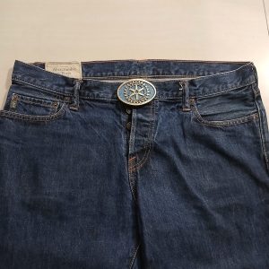Rotary International vintage belt buckle – worn on belt with jeans