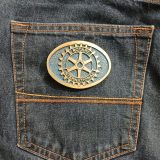 Rotary International vintage belt buckle – on jeans back pocket