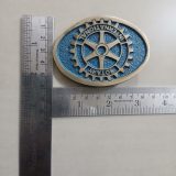 Rotary International vintage belt buckle – with ruler for size
