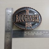 Roughneck Oil Derrick vintage belt buckle – with ruler for size