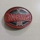 Roughneck Oil Derrick vintage belt buckle – front view