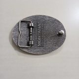 Roughneck Oil Derrick vintage belt buckle – back view