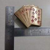 Royal Flush Cards vintage belt buckle – with ruler for size