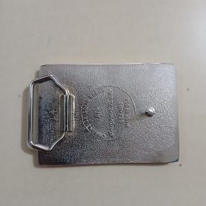 Runnin Strong Snap-on vintage belt buckle – back view