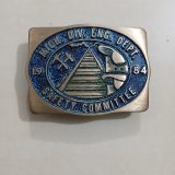 Safety Committee Mining vintage belt buckle – front view
