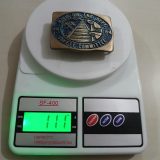 Safety Committee Mining vintage belt buckle – on scale showing weight