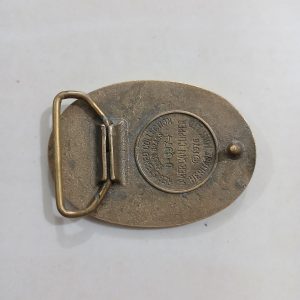 Sailing Ship vintage belt buckle – back view