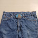 Sailing Ship vintage belt buckle – worn on belt with jeans
