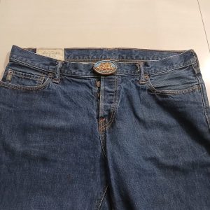 Sailing Ship vintage belt buckle – worn on belt with jeans
