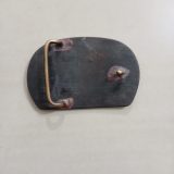 Salmon vintage belt buckle – back view