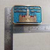 Salt Lake City County Building 1987-1989 vintage belt buckle – with ruler for size