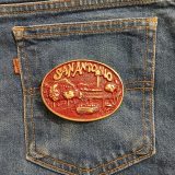 San Antonio Riverwalk vintage belt buckle – on jeans back pocket
