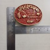 San Antonio Riverwalk vintage belt buckle – with ruler for size