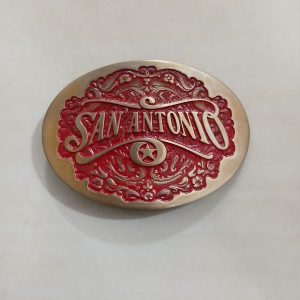 San Antonio vintage belt buckle – front view