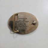 San Francisco Airport OGIP Safety Award vintage belt buckle – back view