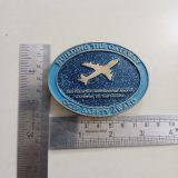 San Francisco Airport OGIP Safety Award vintage belt buckle – with ruler for size