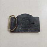 Schlumberger Truck vintage belt buckle – back view