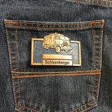 Schlumberger Truck vintage belt buckle – on jeans back pocket