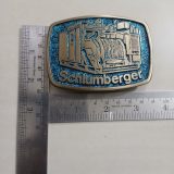 Schlumberger Truck vintage belt buckle – with ruler for size