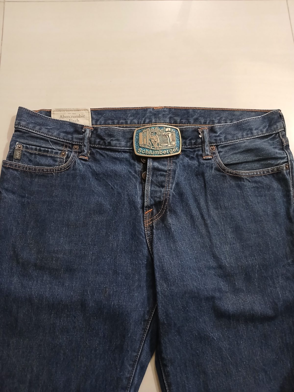 Schlumberger Truck Vintage Belt Buckle – Worn on belt with jeans Schlumberger Truck vintage belt buckle – worn on belt with jeans