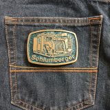 Schlumberger Truck vintage belt buckle – on jeans back pocket