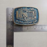 Schlumberger Truck vintage belt buckle – with ruler for size