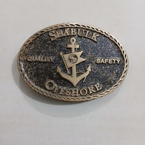 Seabulk Offshore vintage belt buckle – front view
