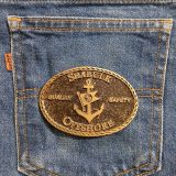 Seabulk Offshore vintage belt buckle – on jeans back pocket