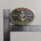 Seabulk Offshore vintage belt buckle – with ruler for size
