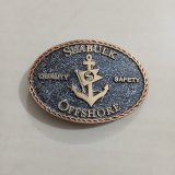 Seabulk Offshore vintage belt buckle – front view