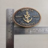 Seabulk Offshore vintage belt buckle – with ruler for size