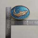 Shark vintage belt buckle – with ruler for size