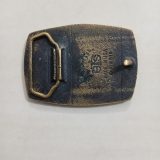 Skull Crossbones vintage belt buckle – back view