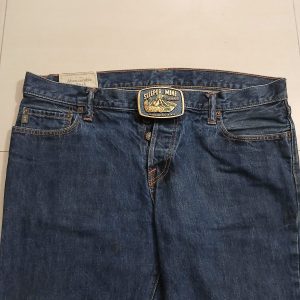 Sleeper Mine AMAX Winnemucca Nevada vintage belt buckle – worn on belt with jeans