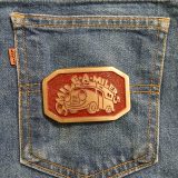 Smile-A-Milers vintage belt buckle – on jeans back pocket