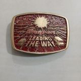 Snap-on Leading The Way vintage belt buckle – front view