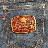 Snap-on Leading The Way vintage belt buckle – on jeans back pocket