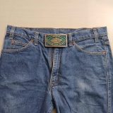 Society of Professional Well Log Analysts vintage belt buckle – worn on belt with jeans