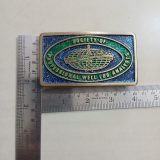 Society of Professional Well Log Analysts vintage belt buckle – with ruler for size