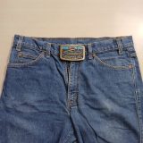 Sohio Beaufort Sea Drilling vintage belt buckle – worn on belt with jeans