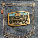 Sohio Beaufort Sea Drilling vintage belt buckle – on jeans back pocket