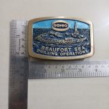 Sohio Beaufort Sea Drilling vintage belt buckle – with ruler for size