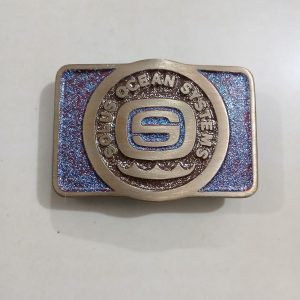 Solus Ocean Systems vintage belt buckle – front view