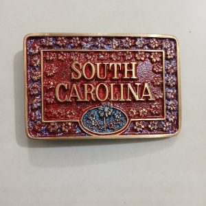 South Carolina vintage belt buckle – front view