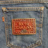 South Carolina vintage belt buckle – on jeans back pocket