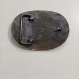 Square Dancers vintage belt buckle – back view