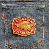 St Louis Cardinals vintage belt buckle – on jeans back pocket